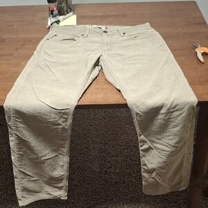 Men's Levis Slim Straight 514 Corduroy Pants - Tan